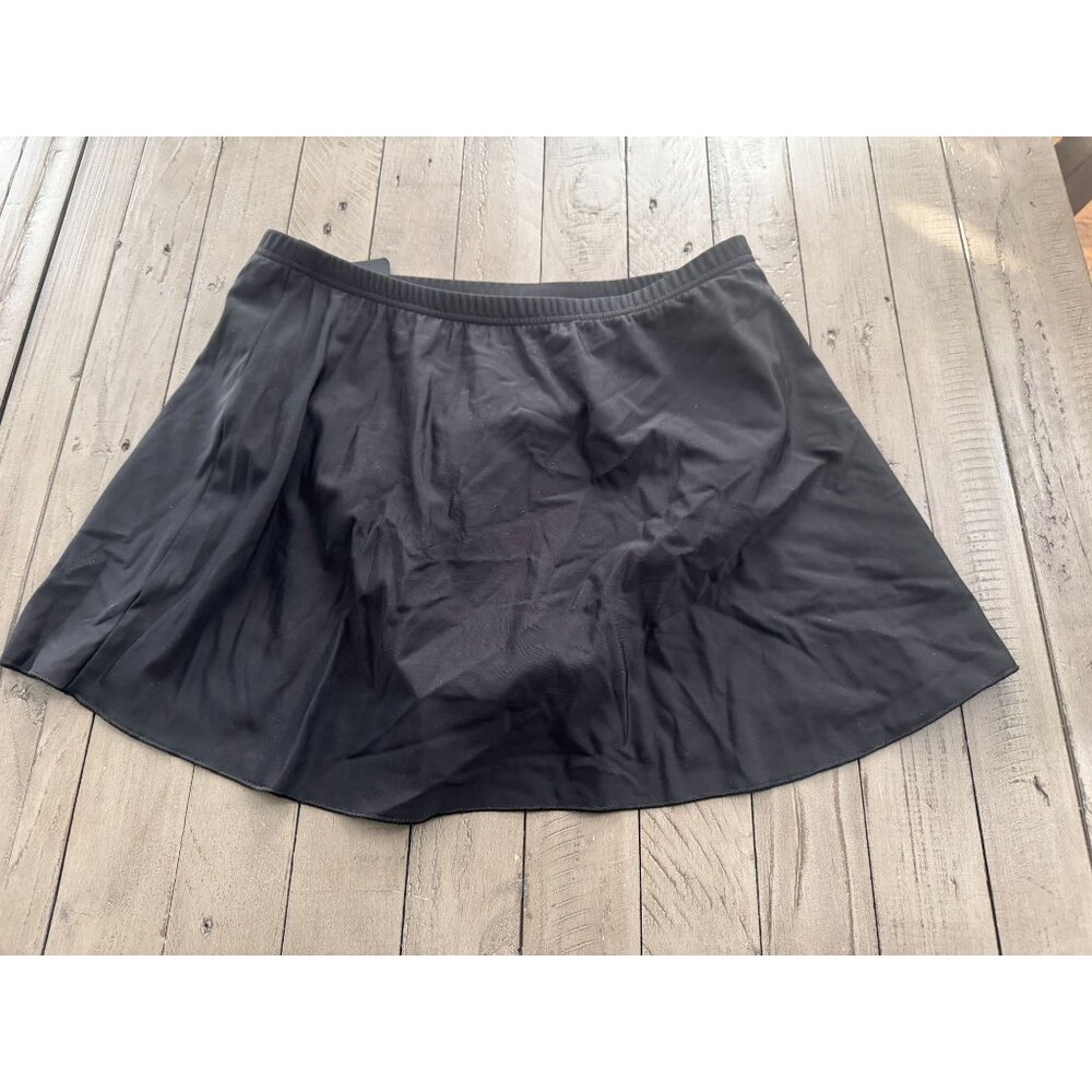 Nwt Miraclesuit Solid Black Tummy Control Skirted… - image 4